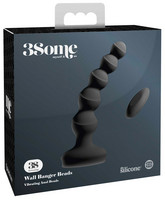 3Some wall banger Beads - akkus, rádiós prosztata vibrátor (fekete) kép