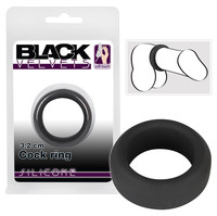 Black Velvet - vastagfalú péniszgyűrű (3,2 cm) - fekete kép