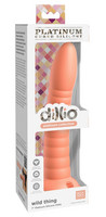 Dillio Wild Thing - tapadótalpas barázdált dildó (19 cm) - narancs kép