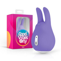 Good Vibes Tedy - akkus, nyuszis csikló vibrátor (lila) kép
