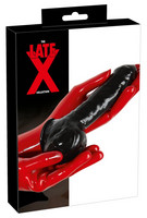 LATEX - here- és péniszköpeny (fekete) kép