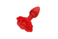 Lonely Rose Plug - akkus, rádiós anál vibrátor (piros) kép
