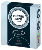 Mister Size vékony óvszer - 64mm (3 db) kép