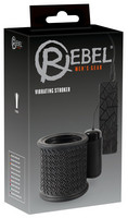Rebel Stroker - rezgő péniszmandzsetta (fekete) kép