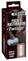 STROKER Twister - műpopsi maszturbátor (áttetsző) kép