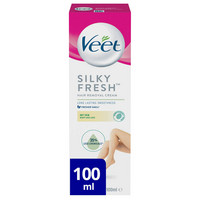 Veet Silk & Fresh - szőrtelenítő krém száraz bőrre - sheavaj-liliom (100 ml) kép