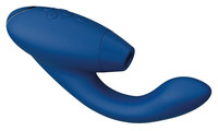 Womanizer Duo 2 - vízálló G-pont vibrátor és csiklóizgató (kék) kép