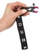 Bad Kitty - szegecses harisnyakötő 2 csipesszel (lila-fekete) kép