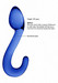 Christalino Champ - hajlított, G-pont üveg dildó (kék) kép