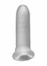 Fat Boy Micro Ribbed - péniszköpeny (15 cm) - tejfehér kép
