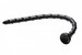 Hosed Swirl Thin Anal Snake 18 - csavart, tapadótalpas, hosszú, vékony anál dildó (fekete) kép