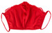 Két rétegű csipkés maszk (piros) kép