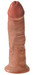 King Cock 9 - tapadótalpas élethű dildó (23 cm) - sötét natúr kép