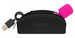 PalmPower Pocket Wand - akkus, mini masszírozó vibrátor (pink-fekete) kép