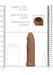 RealRock Penis Sleeve 6 - péniszköpeny (17 cm) - sötét natúr kép