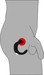 Rebel - íves prosztata vibrátor (fekete) kép