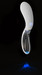 You2Toys Liaison - akkus, szilikon-üveg LED íves vibrátor (áttetsző-fehér) kép