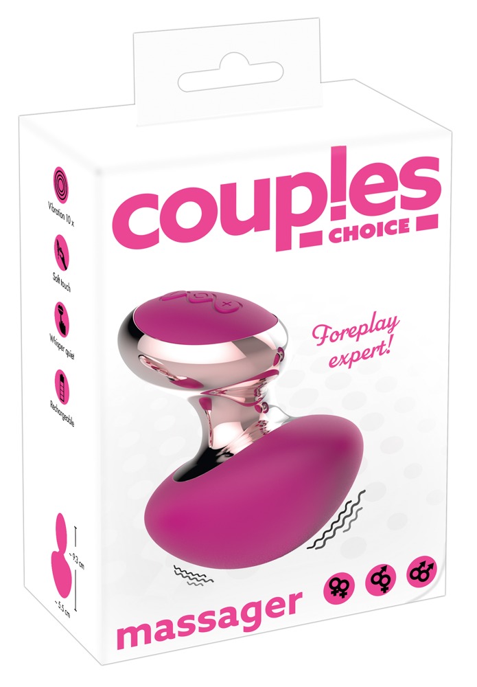 Couples Choice - akkus, mini masszírozó vibrátor (pink) kép