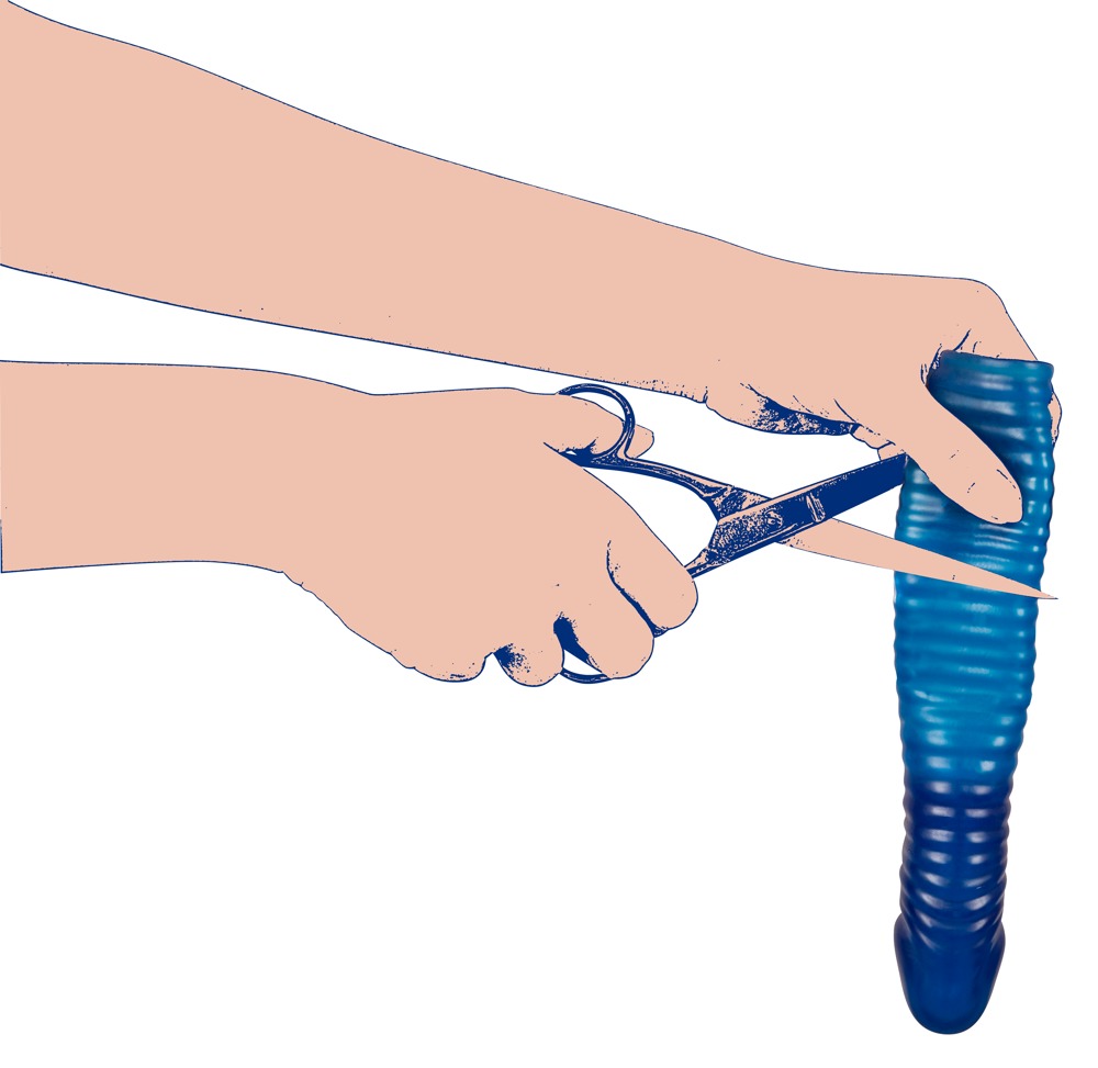 Vibrating Sleeve - péniszköpeny rádiós vibrátorral (kék) kép